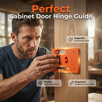 Dima per l'installazione delle cerniere 🧲📏🏠Fissaggio magnetico, Guide di misura integrate. Questa dima consente un posizionamento preciso dei fori per cerniere 35 mm, riducendo errori e pannelli rovinati durante i tuoi progetti di falegnameria.