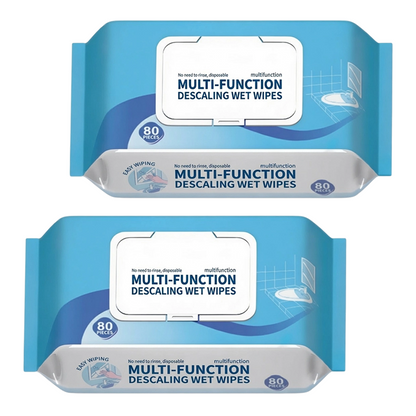 🧼 2+1 GRATIS – Salviette detergenti anticalcare per il bagno – Pulizia rapida e senza aloni ✨