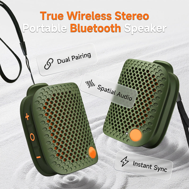 🔊 Sconto del 50%! ✨ Altoparlante Bluetooth portatile – Stereo TWS, impermeabile IPX5, bassi potenti 🎵