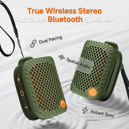 🔊 Sconto del 50%! ✨ Altoparlante Bluetooth portatile – Stereo TWS, impermeabile IPX5, bassi potenti 🎵