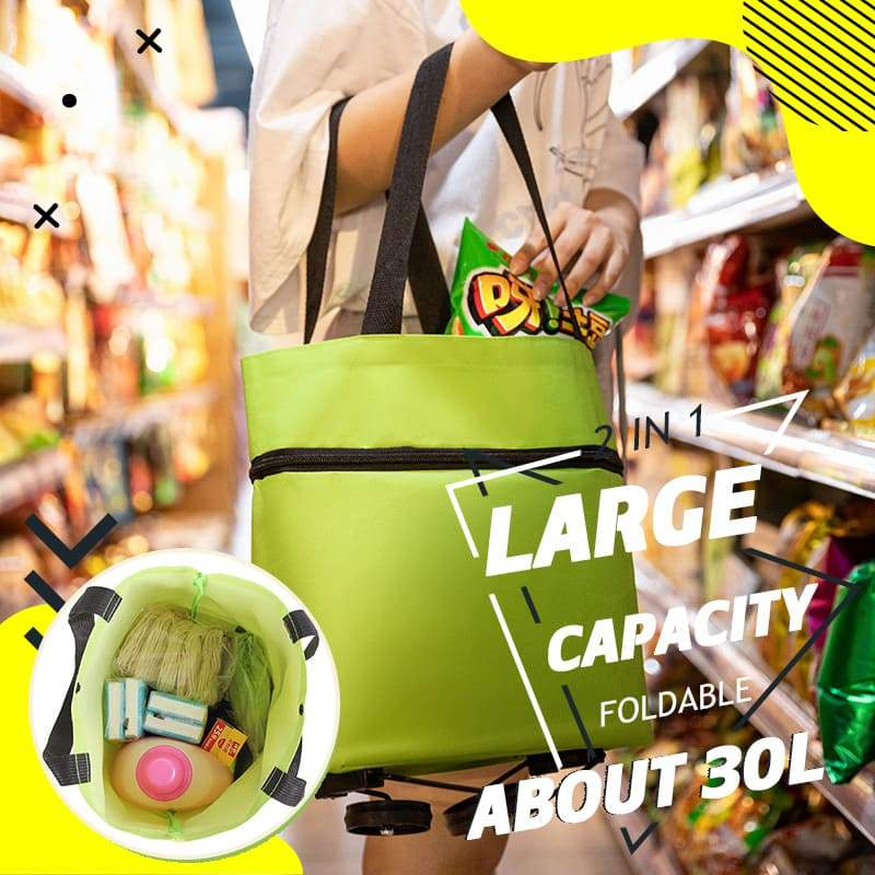 📢📢50% DI SCONTO!! ⏰Carrello della Spesa Pieghevole 2 in 1