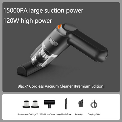 🚗 Aspirapolvere Wireless per Auto 10000Pa 💨✨ - Motore 120W | Batteria 4000mAh 30min | Filtro HEPA Lavabile | Senza Filo 400g | 3 Versioni | 50% DI SCONTO
