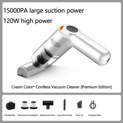 🚗 Aspirapolvere Wireless per Auto 10000Pa 💨✨ - Motore 120W | Batteria 4000mAh 30min | Filtro HEPA Lavabile | Senza Filo 400g | 3 Versioni | 50% DI SCONTO
