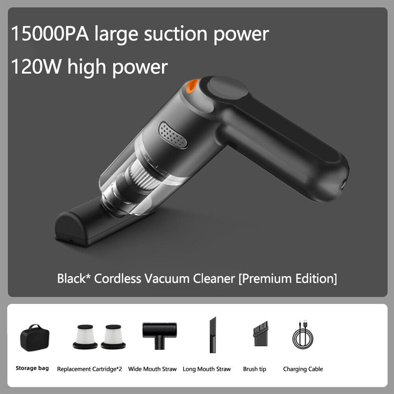 🚗 Aspirapolvere Wireless per Auto 10000Pa 💨✨ - Motore 120W | Batteria 4000mAh 30min | Filtro HEPA Lavabile | Senza Filo 400g | 3 Versioni | 50% DI SCONTO