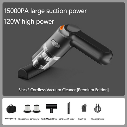 🚗 Aspirapolvere Wireless per Auto 10000Pa 💨✨ - Motore 120W | Batteria 4000mAh 30min | Filtro HEPA Lavabile | Senza Filo 400g | 3 Versioni | 50% DI SCONTO