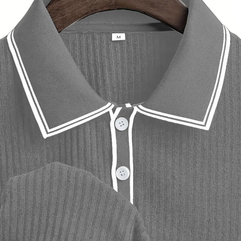 🌞Polo estiva casual a maniche corte – Tessuto traspirante, vestibilità classica e perfetta per l'uso quotidiano🏠