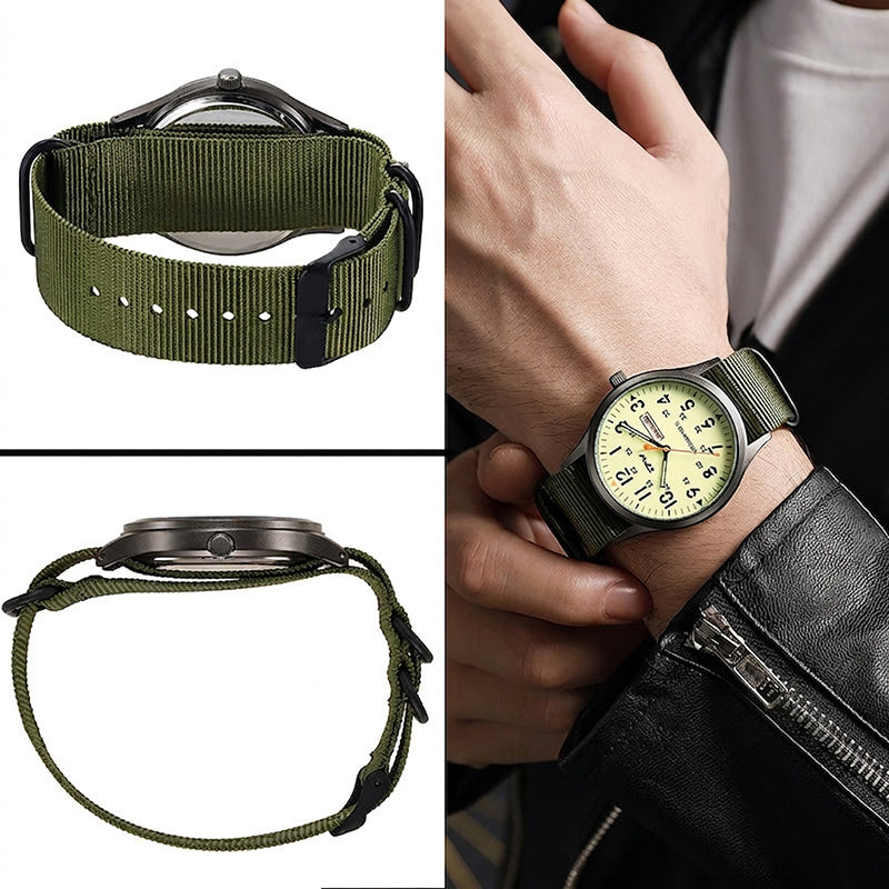 📢📢 SCONTO DEL 40% !! ⏰ Orologio al quarzo da uomo con display luminoso ⌚🌟✨