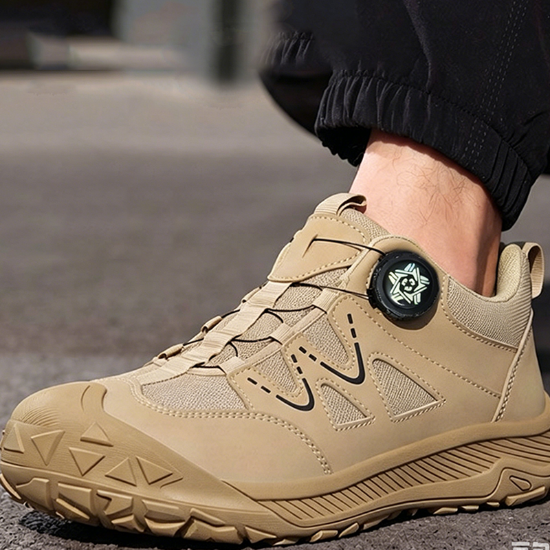 Scarpe antinfortunistiche da uomo con puntale in acciaio e sistema di allacciatura rotante