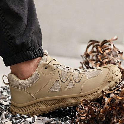 Scarpe antinfortunistiche da uomo con puntale in acciaio e sistema di allacciatura rotante