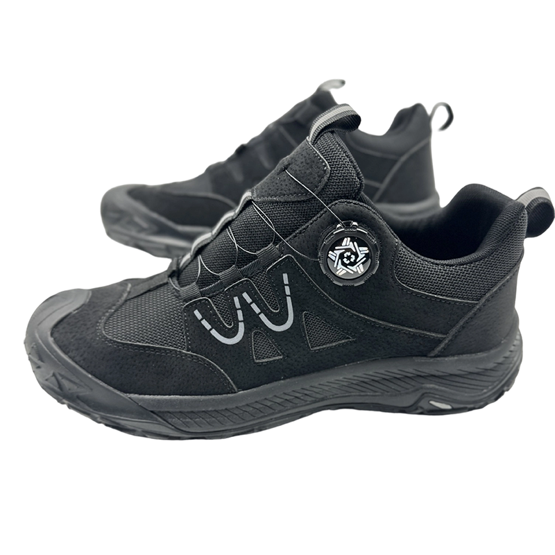 Scarpe antinfortunistiche da uomo con puntale in acciaio e sistema di allacciatura rotante