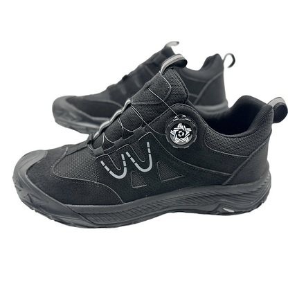 Scarpe antinfortunistiche da uomo con puntale in acciaio e sistema di allacciatura rotante