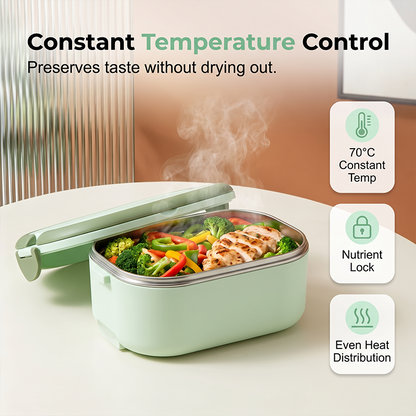 Scaldavivande Elettrico Portatile per Lunch Box senza Acqua