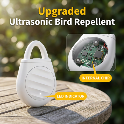 🔥REPELLENTE A ULTRASUONI PER GIARDINO 🌿🏡🔋 Modello silenzioso senza tossine, con impostazioni interne ed esterne, batteria a lunga autonomia, protegge giardino e spazio esterno della casa dai guasti causati dagli uccelli.🚫🦅