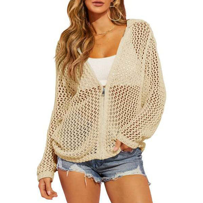 🎉 Saldi 2026 — Oltre 22.000 Venduti 🧥 Cardigan da Donna a Maglia Aperta con Zip Leggero 🌸