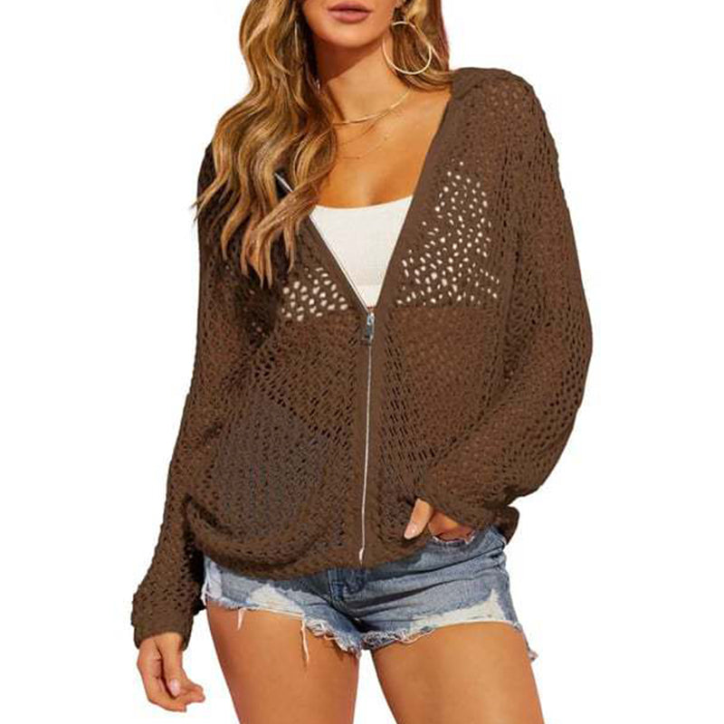 🎉 Saldi 2026 — Oltre 22.000 Venduti 🧥 Cardigan da Donna a Maglia Aperta con Zip Leggero 🌸