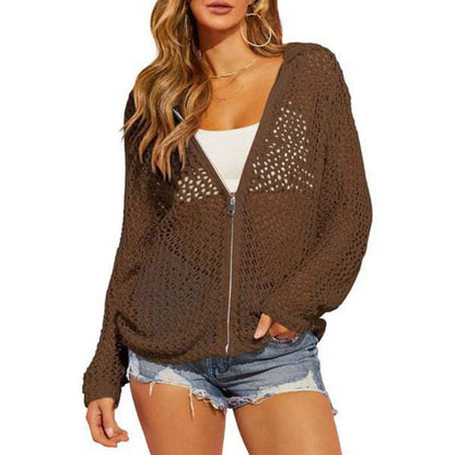 🎉 Saldi 2026 — Oltre 22.000 Venduti 🧥 Cardigan da Donna a Maglia Aperta con Zip Leggero 🌸
