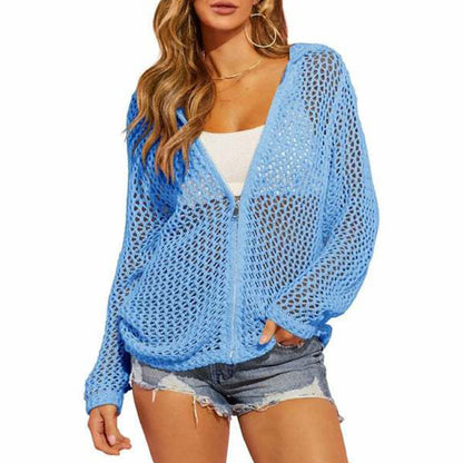 🎉 Saldi 2026 — Oltre 22.000 Venduti 🧥 Cardigan da Donna a Maglia Aperta con Zip Leggero 🌸