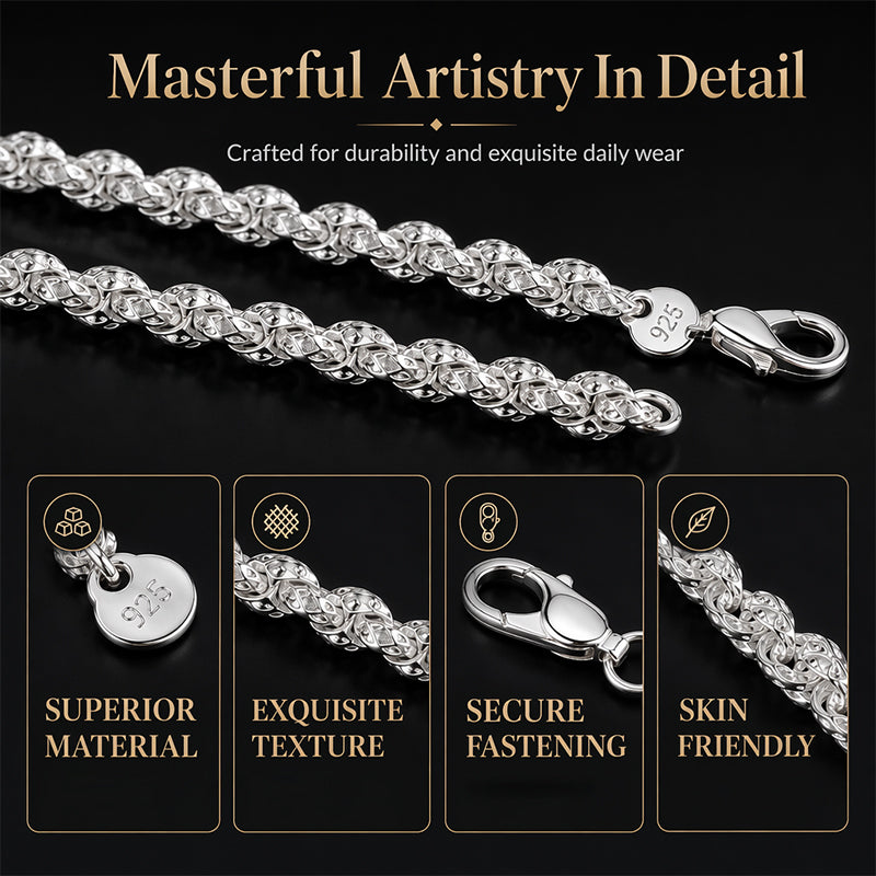 ✨ Bracciale e Collana Trendy con Catena a Squame di Drago – Design Unico, Acciaio Inossidabile, 3 Misure – Gioiello Unisex Elegante & Moderno 💎🔗