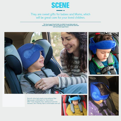 📢📢50% DI SCONTO!! ⏰Fascia di supporto per la testa per bambini in auto – Cuscino poggiatesta regolabile per neonati, stabilizzatore anti-caduta della testa per seggiolini auto, previene il dolore al collo durante i viaggi