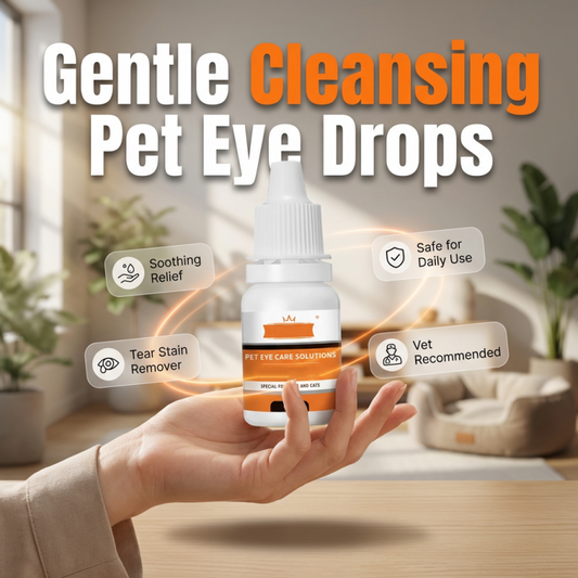 Gocce oculari detergenti delicate per animali domestici