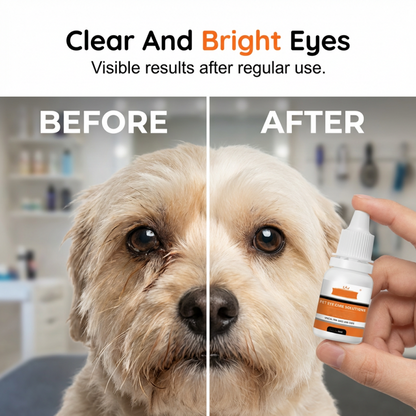 Gocce oculari detergenti delicate per animali domestici