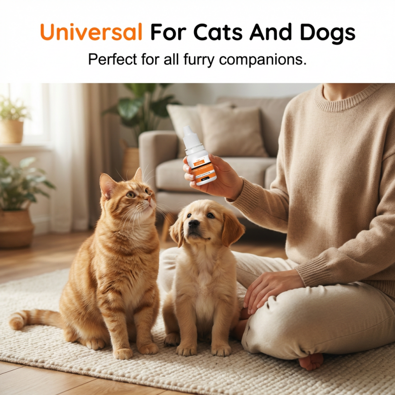 Gocce oculari detergenti delicate per animali domestici
