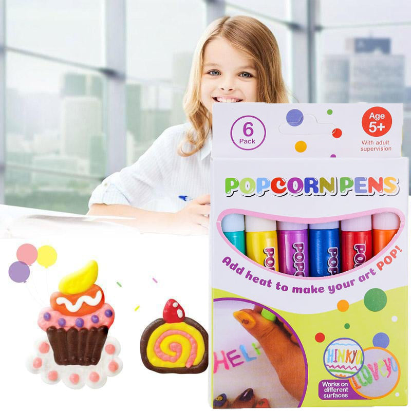 🎁Penne da disegno fai da te con popcorn a bolle