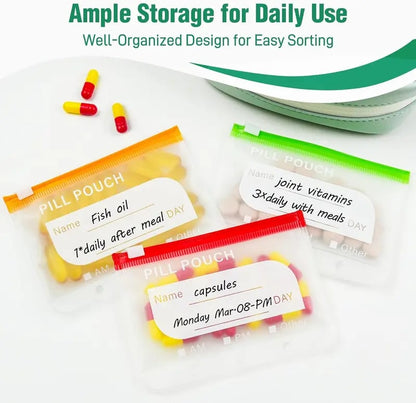 💊🧳 Set di bustine portapillole impermeabili A8 – protezione totale per i tuoi farmaci! 💧🛡️