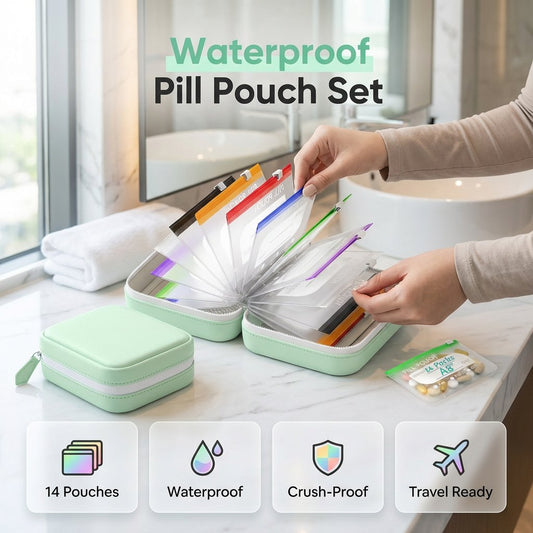 💊🧳 Set di bustine portapillole impermeabili A8 – protezione totale per i tuoi farmaci! 💧🛡️