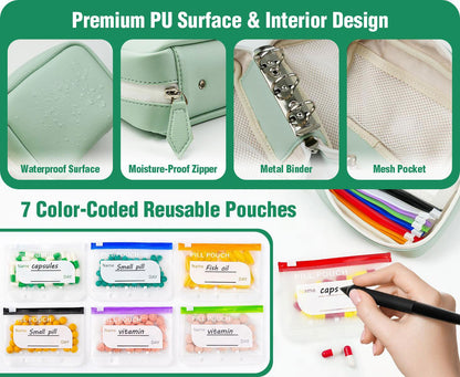 💊🧳 Set di bustine portapillole impermeabili A8 – protezione totale per i tuoi farmaci! 💧🛡️