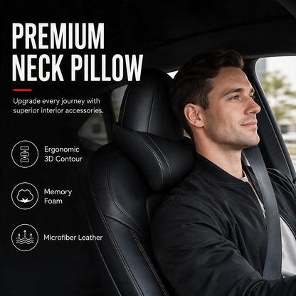 🛡️🚗 Cuscino ergonomico in memory foam per auto – Sollievo per collo e spalle, guida senza affaticamento! 💪😌