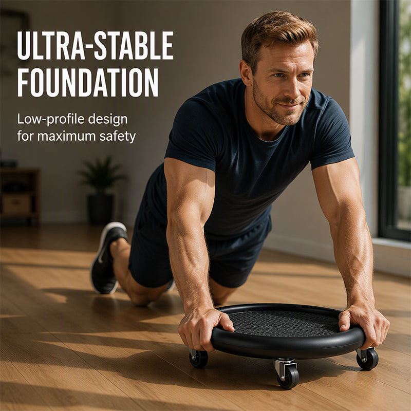 💪 Disco Addominale Rotante con Tappetino per Ginocchia ✨🏋️ - Movimento Omnidirezionale | Base Anti-Scivolamento | Carico Max 150kg | ABS Premium | 3 Colori | 50% DI SCONTO