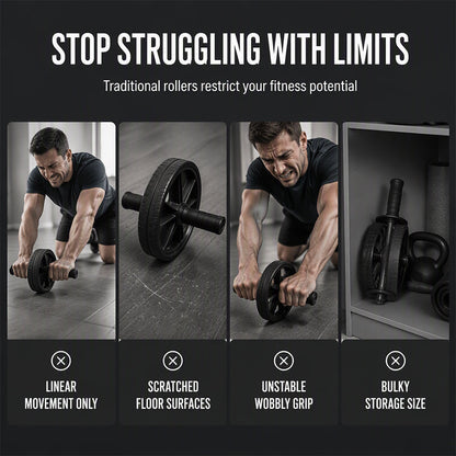 💪 Disco Addominale Rotante con Tappetino per Ginocchia ✨🏋️ - Movimento Omnidirezionale | Base Anti-Scivolamento | Carico Max 150kg | ABS Premium | 3 Colori | 50% DI SCONTO
