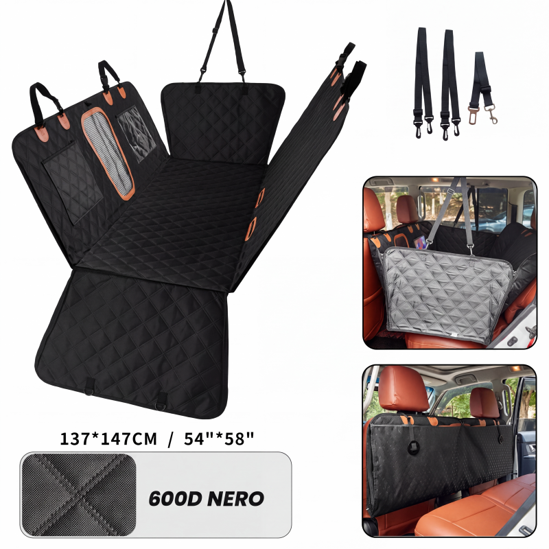 🐶 Cuscino Auto in Memory Foam per Animali Domestici – Impermeabile | Cinghie Regolabili | Universale per Cani & Gatti | Lavabile in Lavatrice 🚗✨