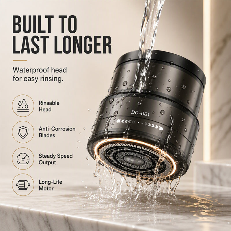 Groomer Smart 2-in-1 💈✂️🪒 Il regolatore di toelettatura taglia senza strappare i peli, con testina flessibile che segue le curve del corpo, adatto per capelli, barba e peli corporei per una rifinitura confortevole e ordinata ogni giorno.