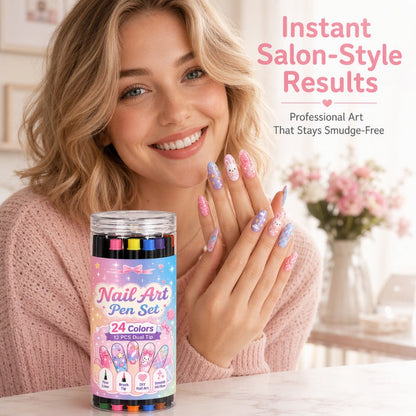 🔥 -50% Oggi: Set Penne per Nail Art a Doppia Punta – 24 colori vibranti, tratti precisi e riempimento fluido. Ideale per manicure fai da te. 💅🎨