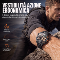Smartwatch outdoor multifunzionale per attività sportive e fitness