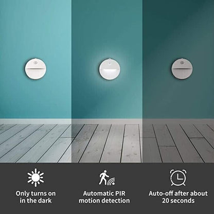Luce Notturna a Sensore di Movimento 🌙🔋🏡 Luce morbida ricaricabile senza fili con sensore di movimento, si accende automaticamente nel buio e illumina il percorso notturno senza abbagliare gli occhi e disturbare il riposo.