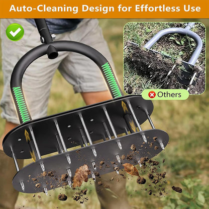 ⏳ OFFERTA LIMITATA SCONTO 40%! 🌿 Arieggiatore per Prato in Acciaio al Carbonio! 🔥 Set Completo 1 Set + Guanti + Chiavi! ✅ Recensioni verificate! 🏡Manico regolabile, espulsione automatica, prato sempre verde e rigoglioso🛠️!