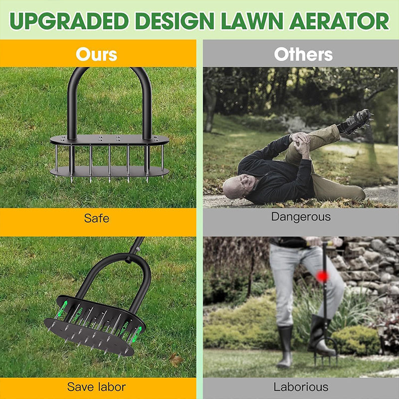 ⏳ OFFERTA LIMITATA SCONTO 40%! 🌿 Arieggiatore per Prato in Acciaio al Carbonio! 🔥 Set Completo 1 Set + Guanti + Chiavi! ✅ Recensioni verificate! 🏡Manico regolabile, espulsione automatica, prato sempre verde e rigoglioso🛠️!
