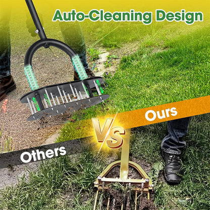 ⏳ OFFERTA LIMITATA SCONTO 40%! 🌿 Arieggiatore per Prato in Acciaio al Carbonio! 🔥 Set Completo 1 Set + Guanti + Chiavi! ✅ Recensioni verificate! 🏡Manico regolabile, espulsione automatica, prato sempre verde e rigoglioso🛠️!