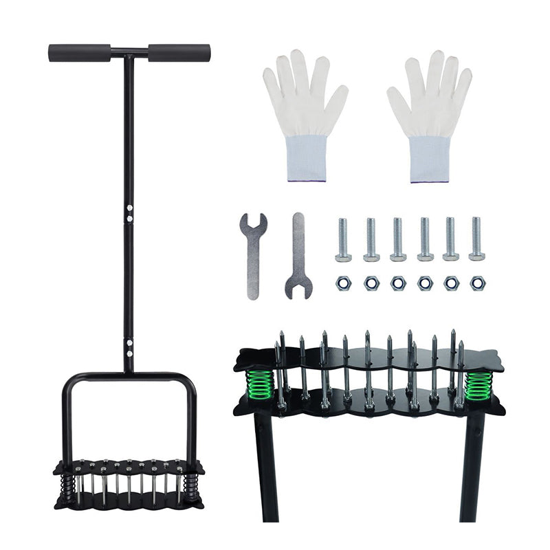 ⏳ OFFERTA LIMITATA SCONTO 40%! 🌿 Arieggiatore per Prato in Acciaio al Carbonio! 🔥 Set Completo 1 Set + Guanti + Chiavi! ✅ Recensioni verificate! 🏡Manico regolabile, espulsione automatica, prato sempre verde e rigoglioso🛠️!