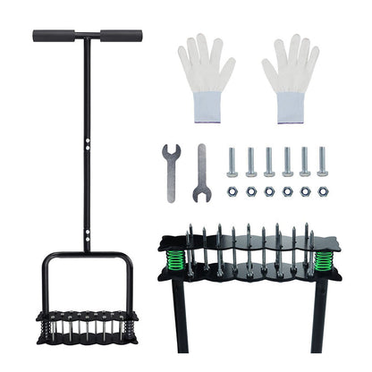 ⏳ OFFERTA LIMITATA SCONTO 40%! 🌿 Arieggiatore per Prato in Acciaio al Carbonio! 🔥 Set Completo 1 Set + Guanti + Chiavi! ✅ Recensioni verificate! 🏡Manico regolabile, espulsione automatica, prato sempre verde e rigoglioso🛠️!