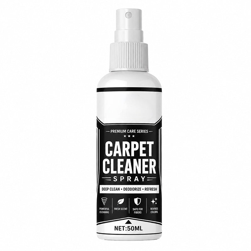 Spray Pulitore Profondo per Tappeti 🧼 | Rimuove Macchie e Odori ✨ | Micro-Schiuma per Divani, Tessuti e Interni Auto 🚗 | 50/100 ml