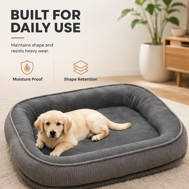 🐾Letto Confortevole per Animali 🛏️🌬️🎨 Letto per animali con base in schiuma e tessuto a doppia trama traspirante, disponibile in 5 taglie e 5 colori, si integra nell’arredamento domestico e crea un angolo di riposo ordinato e confortevole per l’animale.