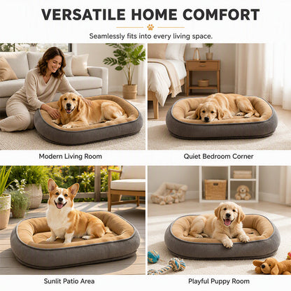 🐾Letto Confortevole per Animali 🛏️🌬️🎨 Letto per animali con base in schiuma e tessuto a doppia trama traspirante, disponibile in 5 taglie e 5 colori, si integra nell’arredamento domestico e crea un angolo di riposo ordinato e confortevole per l’animale.