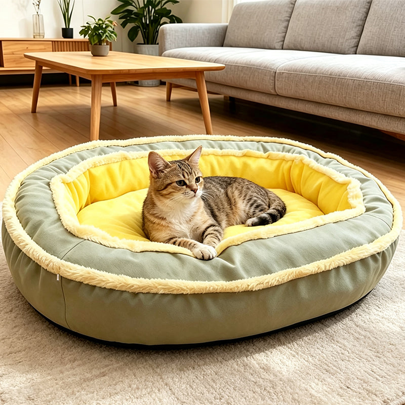 🐾Letto Confortevole per Animali 🛏️🌬️🎨 Letto per animali con base in schiuma e tessuto a doppia trama traspirante, disponibile in 5 taglie e 5 colori, si integra nell’arredamento domestico e crea un angolo di riposo ordinato e confortevole per l’animale.
