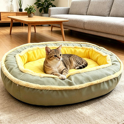 🐾Letto Confortevole per Animali 🛏️🌬️🎨 Letto per animali con base in schiuma e tessuto a doppia trama traspirante, disponibile in 5 taglie e 5 colori, si integra nell’arredamento domestico e crea un angolo di riposo ordinato e confortevole per l’animale.