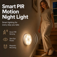 Luce Notturna a Sensore di Movimento 🌙🔋🏡 Luce morbida ricaricabile senza fili con sensore di movimento, si accende automaticamente nel buio e illumina il percorso notturno senza abbagliare gli occhi e disturbare il riposo.
