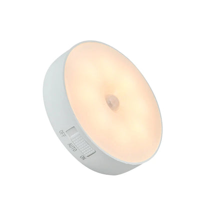 Luce Notturna a Sensore di Movimento 🌙🔋🏡 Luce morbida ricaricabile senza fili con sensore di movimento, si accende automaticamente nel buio e illumina il percorso notturno senza abbagliare gli occhi e disturbare il riposo.
